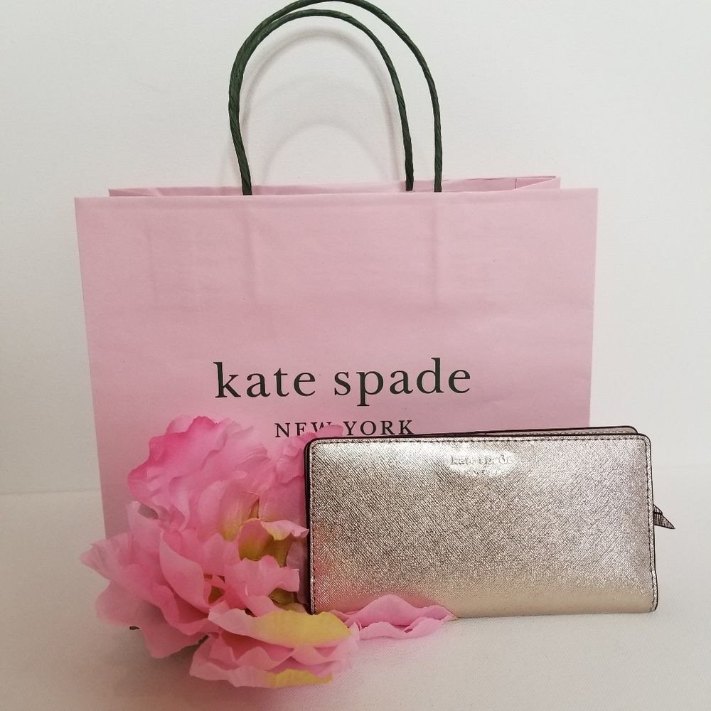 Kate Spade Cameron Bifold Wallet Rose Gold